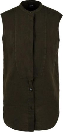 Aspesi Camicia Modello 5442 C195 85237 - Dames - Overhemden - Groen - XS - Overhemden