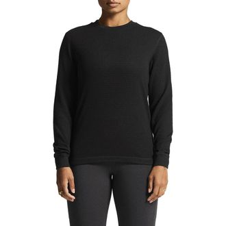 Craft Waffle Knit Long Sleeve T-Shirt in Black at Nordstrom, Size X-Large
