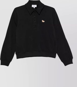 Maison Kitsun&eacute; organic cotton polo sweater