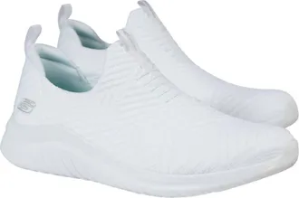 Skechers Womens Ultra Flex Slip On Casual Sneakers In White