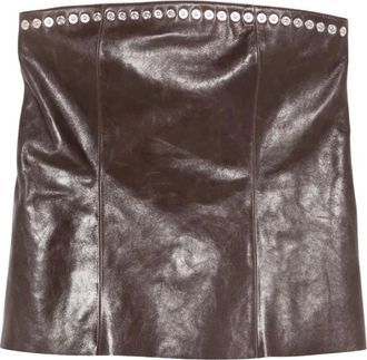 Paloma Wool Paloma Wool, Rokken, Dames, Bruin, M, Leer, Fonda Mini Rok