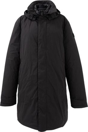 Sergio Moretti Minimalist Black Jacket With Concealed Closure And Adjustable Cuffs