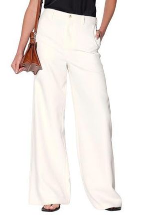 Walter Baker Pascal Wide Leg Pants in White at Nordstrom Rack, Size 10