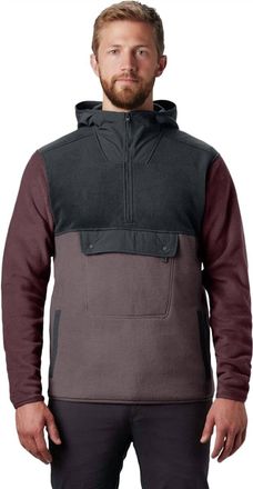 Mountain Hardwear Unclassic Fleece Pullover Jacket In Warm Ash