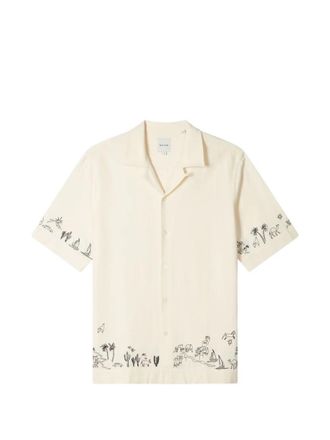 Paul Smith Mens Short Sleeves Regular Fit Shirt With Embroideredy