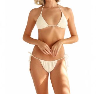 Dippin' Daisy's Swimwear Paris Cheeky Bikini Bottom In Seashell