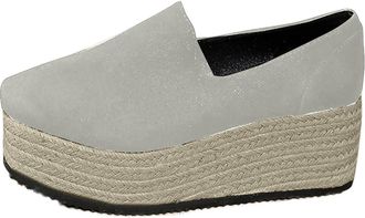 Generic Womens Platform Espadrille Sandals UK Sale Clearance Ladies Slip On Hessian Shoes Espadrilles Wedge Sandal Breathable Closed Toe Pumps Casual Summer R