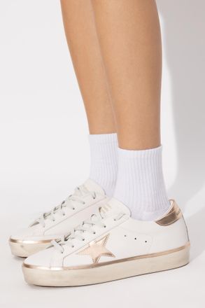 Golden Goose Hi Star Classic With List Sneakers, Womens, White