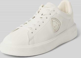 Blauer Sneaker mit Label-Detail Modell BUCK in Weiss, Gr&ouml;&szlig;e 41