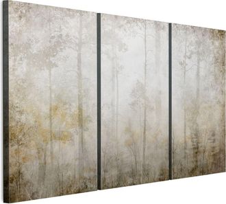 OEM Cuadro Sobre Lienzo Italiano De 90 X 60 Cm, Tr&iacute;ptico - Estilo Ecl&eacute;ctico - Naturaleza Cuadro Sobre Lienzo Italiano De 120 X 80 Cm, Tr&iacute;ptico - Estilo Ec