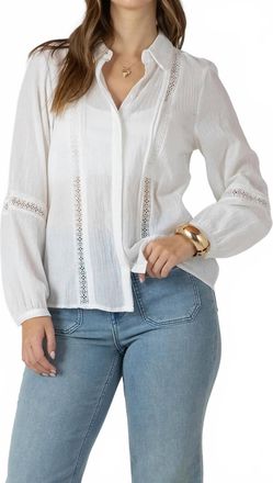 Dex Clothing Soft Focus Lace Blouse In White