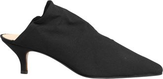 Dolce & Gabbana Black Suede Heel Mule Womens Shoes