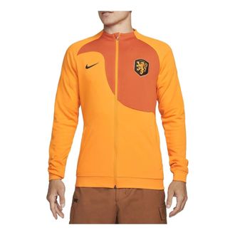 Nike 2022-23 Holland Academy Pro Knit Football Jacket Orange DN1056-833