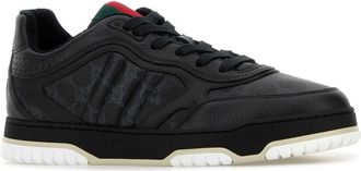Gucci Mens Printed Leather Sneakers Blbldgblblvrvb Calf Skin