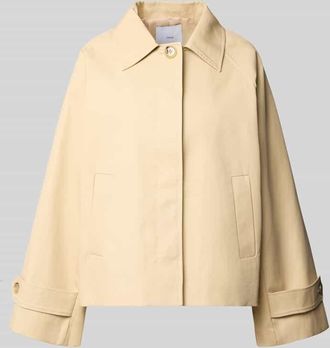 Mango Jacke mit &Auml;rmelriegeln Modell CUBA in Beige, Gr&ouml;&szlig;e XL