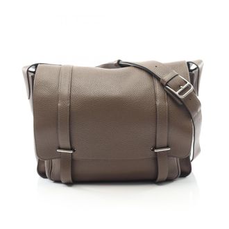 Herm&egrave;s Gray Leather Shoulder Bag (Pre-Owned)