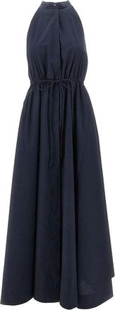 Emporio Armani Cotton poplin long dress Woman 40