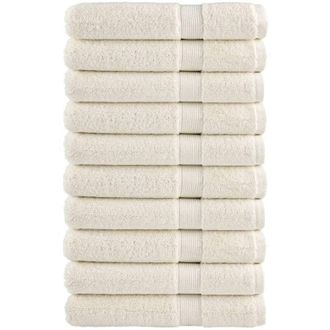 vidaXL Toallas Premium Solund 10 Unidades Crema 100x200 Cm 600 Gsm Vidaxl