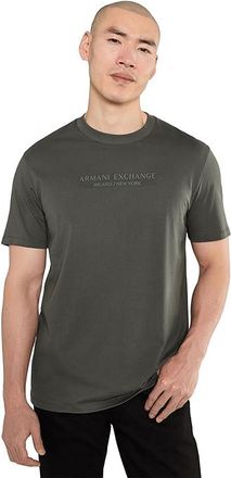 A|X Armani Exchange Cotton Jersey AX Wording Regular T-Shirts Mens T Shirt Chimera : 2XL