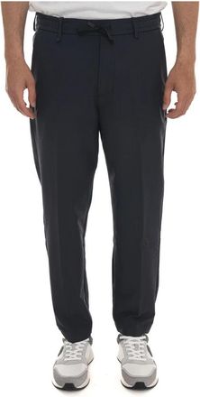 HUGO BOSS T Convert Drawstring Broeken - Heren - Straight fit broeken - Blauw - M - Polyester - Broeken