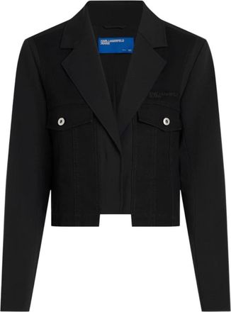 Karl Lagerfeld KLJ Utility Blazer A3W14019 - Dames - Blazers - Zwart - S - Polyester - Jassen