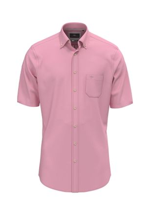 Fynch-Hatton Kurzarmhemd FYNCH-HATTON, Herren, Gr. 4XL, N-Gr, peony, Web, Obermaterial: 100% Baumwolle, unifarben, normal h&uuml;ftbedeckend, Rundhals, Hemden Kurzarmhe