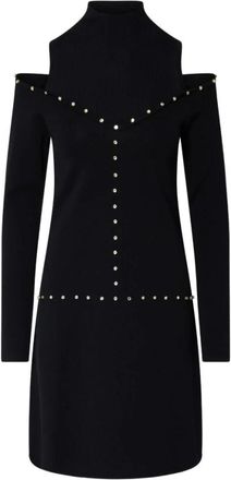 Liu Jo Gebreide Jurk - Dames - Kleedjes - Zwart - XS - Kleedjes