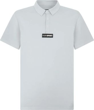 Plein Sport Pique Polo T-Shirt Scratch - Heren - Fitness - Blauw - M - Katoen - Fitness