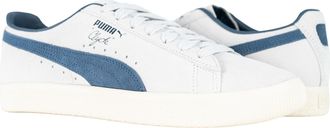 Puma Mens Puma Clyde OG Suede Sneakers 391962-11 Silver Mist Ivory Club Navy