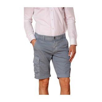 Mason's Casual Shorts, male, Blue, S, Slim Fit Cargo Bermuda Shorts