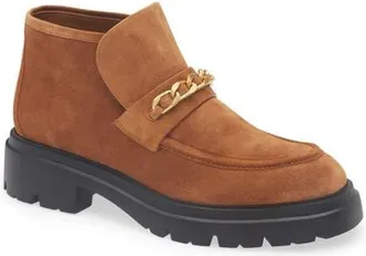 Stuart Weitzman Soluxe Hudson Chukka Bootie in Doe at Nordstrom, Size 10.5