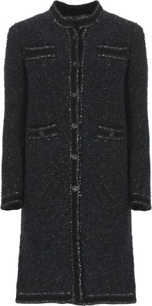 D.exterior Jas verfraaid met pailletten - Zwart