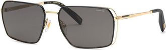 Chopard SCHG90 Polarized 302P Mens Sunglasses Black Size 60