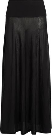 Alaia Virgin Merino Wool Maxi Skirt in Noir Alaia at Nordstrom, Size 10 Us