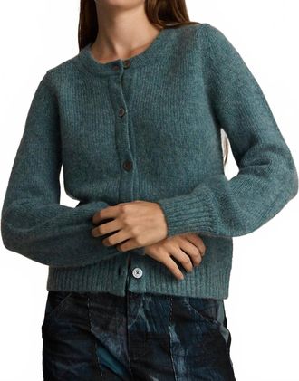 M.Patmos Lydia Crewneck Cardigan In Mineral