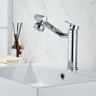 OEM Robinet Rotatif - Sortie D Eau 360 Degres - Pour Evier Cuisine Salle De Bain Baignoire - Chrome - 1 Piece