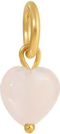 Kozakh Rose Quartz Heart Charm in Gold at Nordstrom