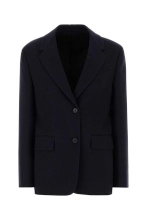 Prada Midnight Blue Wool Blazer