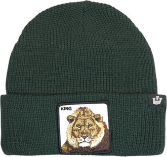 Goorin Brothers Animal Farm Beanie Hat met Voorpatch - Dames - Hoeden - Groen - ONE Size - Wol - Accessoires