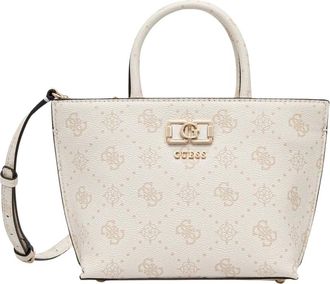 Guess Tassen, Dames, Beige, ONE Size, Leer, Emelie Mini Crossbody Tas