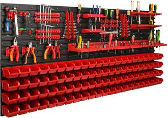 OEM Tablero De Herramientas Para Taller 172x78 Cm + 88 Bandejas