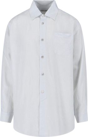 Our Legacy White Vast Striped Patterned Shirt