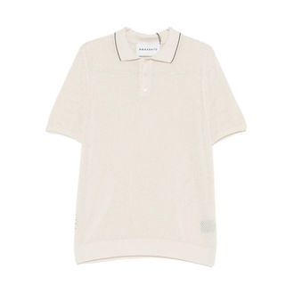 Amaranto Perforated Polo Shirt - male - AMAR&Aacute;NTO - Polo Shirts - Multicolor - XL - Tops