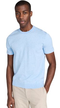 Theory Mens Sarior Tee.Light Bil, Skylight Melange, XS