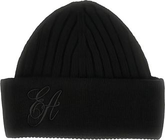 Emporio Armani Muts met geborduurd logo - Zwart