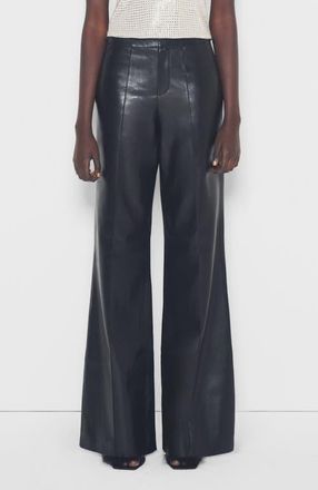 AS by DF Tell Me Lies Recycled Leather Trousers in Black at Nordstrom, Size 16