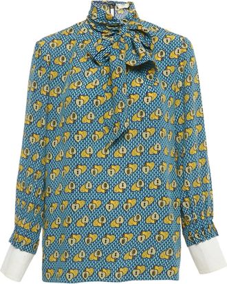 Fendi Top con stampa - Blu