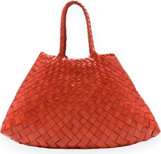 Dragon Diffusion Santa Croce Big - Dames - Shoppers - Rood - ONE Size - Leer - Tassen