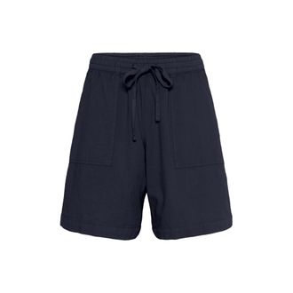 Kaffe Midnight Marine Wijde Shorts - Dames - Korte broeken - Blauw - Maat: XS