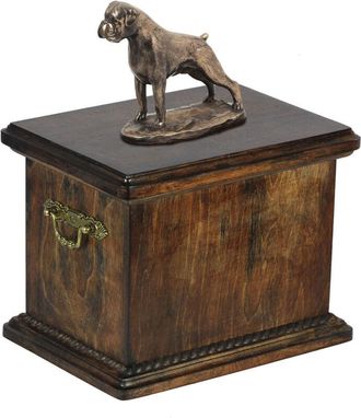 OEM Boxer, Boxer Iii - Urna Para Cenizas De Perro, Urna Con Estatuilla, Urna Elegante De Estilo Cl&aacute;sico De La Marca Art-dog
